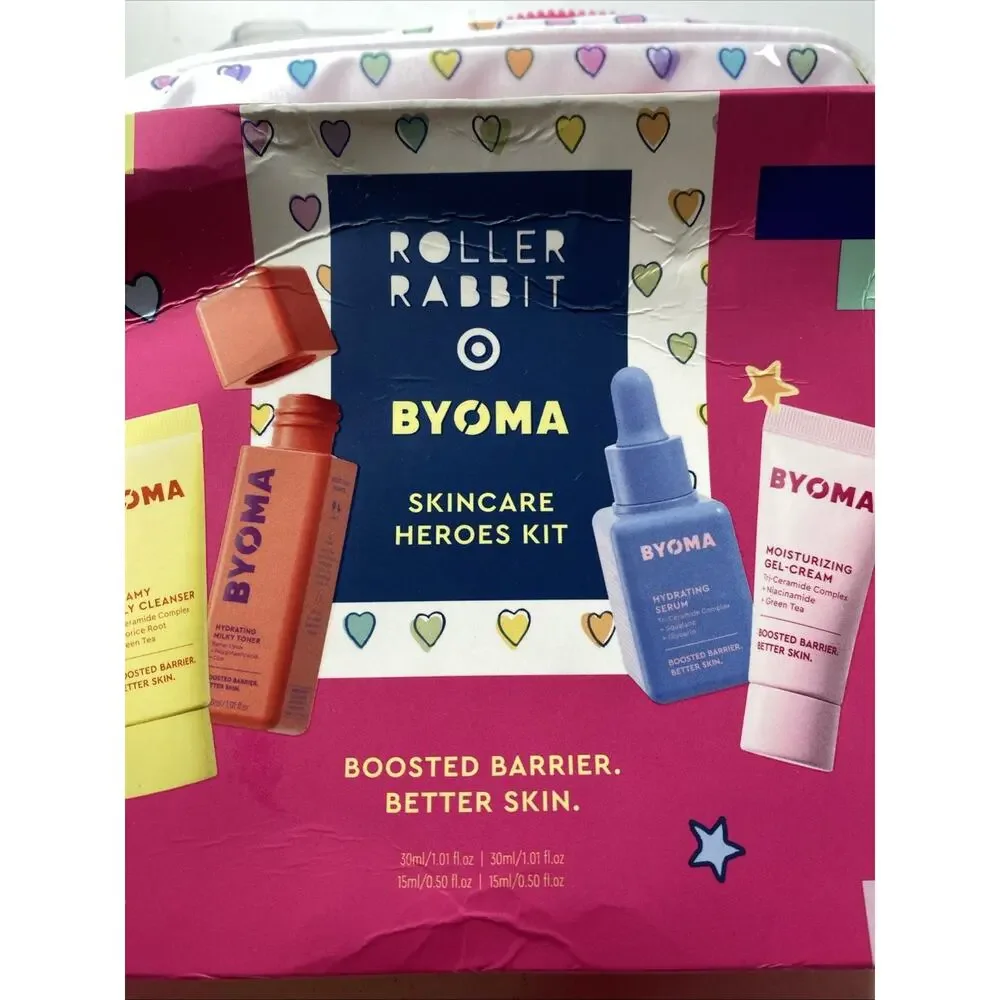 BYOMA Skincare Heroes Kit Hydrating Ceramides Face Set 30ml 1.01 Fl oz, 4-Pc